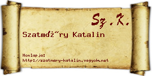 Szatmáry Katalin névjegykártya